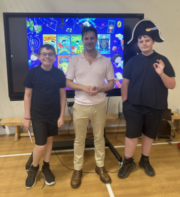 Bestselling author visits specialist school in Fakenham