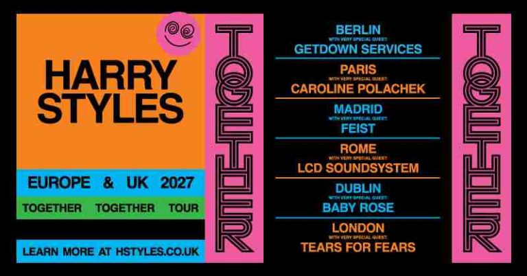 Harry Styles Expands Global ‘Together, Together’ Tour into 2027 with Three Wembley Stadium Dates